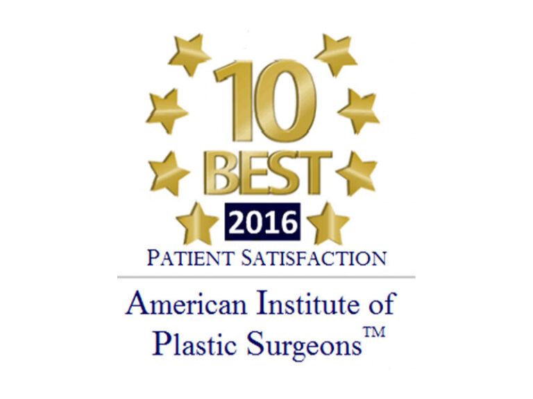 Dr. Robert Langdon honoree of “10 Best” for Client Satisfaction by the American Institute of Plastic Surgeons!
